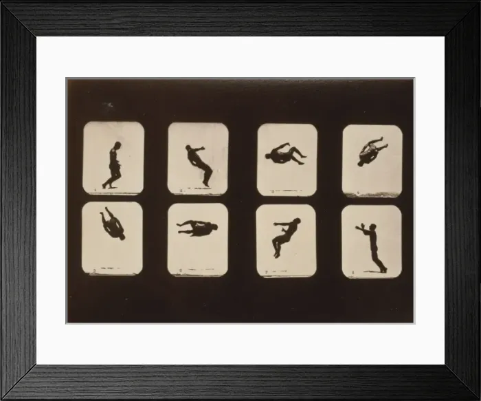 Framed Print : Athletes. Twisting summersault Framed Print : Athletes. Twisting summersault