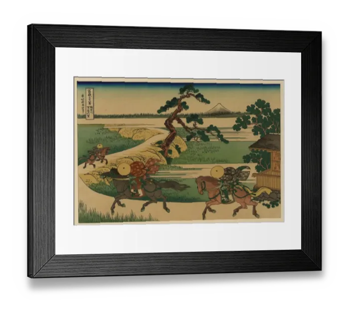 Framed Print : Sumidagawa sekiya no sato Framed Print : Sumidagawa sekiya no sato