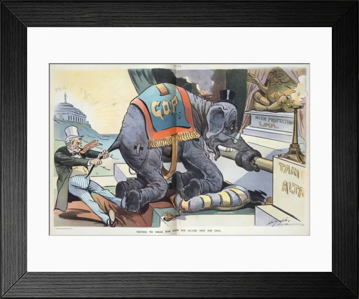 Framed Print : Trying to drag him from his altar and his idol Framed Print : Trying to drag him from his altar and his idol