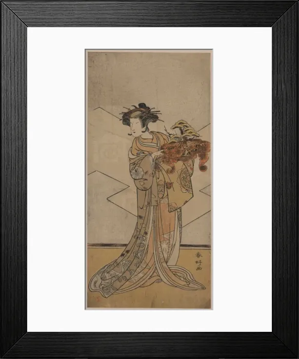 Framed Print : The actor Nakamura Tomijuro in the role of oiso no Tora Framed Print : The actor Nakamura Tomijuro in the role of oiso no Tora