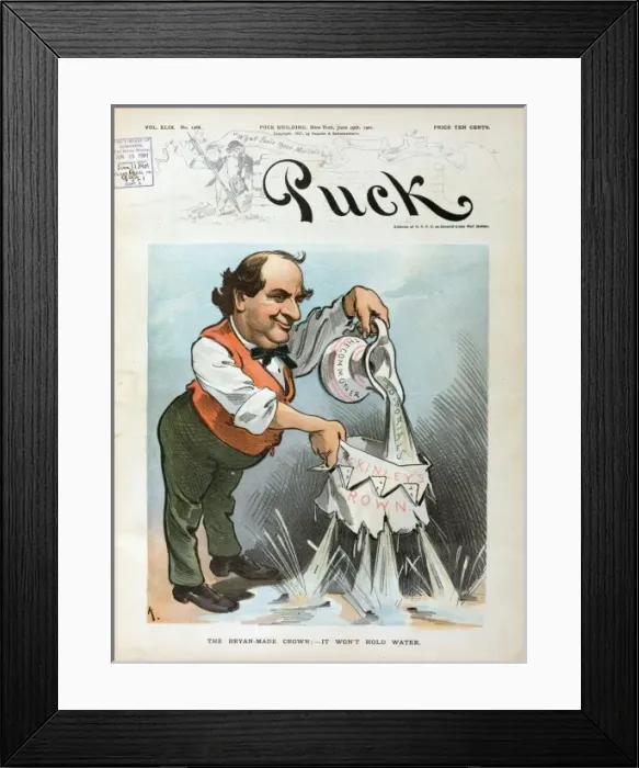 Framed Print : The Bryan-made crown; - it won t hold water Framed Print : The Bryan-made crown; - it won t hold water