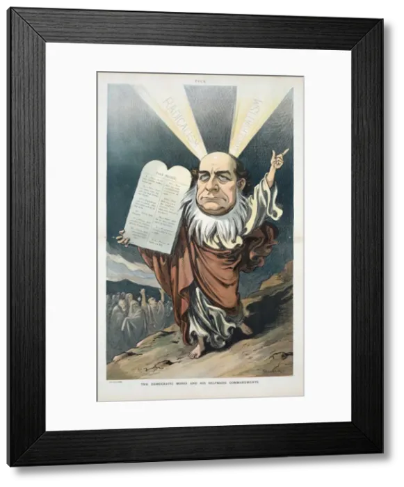 Framed Print : The Democratic Moses and his selfmade commandments Framed Print : The Democratic Moses and his selfmade commandments