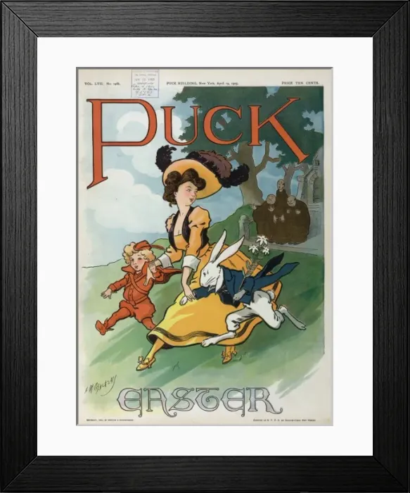 Framed Print : Puck Easter 1905 Framed Print : Puck Easter 1905