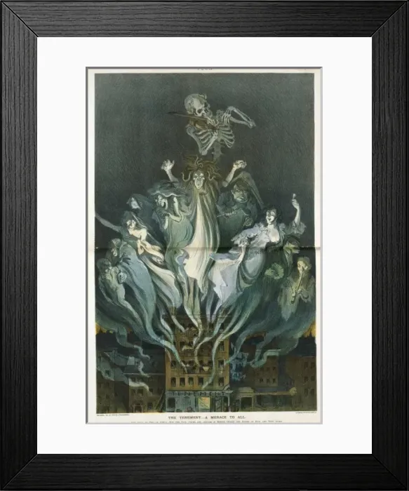Framed Print : The tenement - a menace to all Framed Print : The tenement - a menace to all