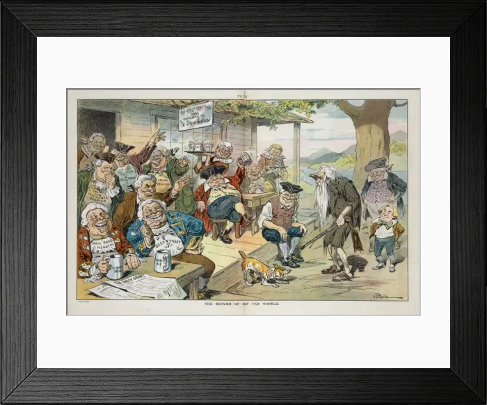 Framed Print : The return of Rip Van Winkle Framed Print : The return of Rip Van Winkle