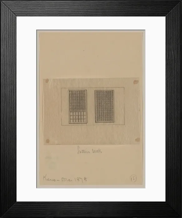 Framed Print : Lattice work Framed Print : Lattice work
