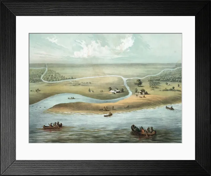 Framed Print : Chicago in 1820 Framed Print : Chicago in 1820