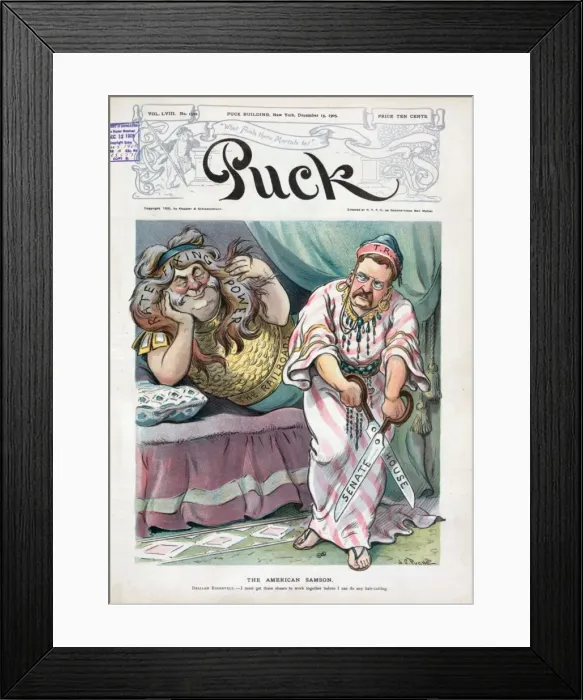 Framed Print : The American Samson Framed Print : The American Samson