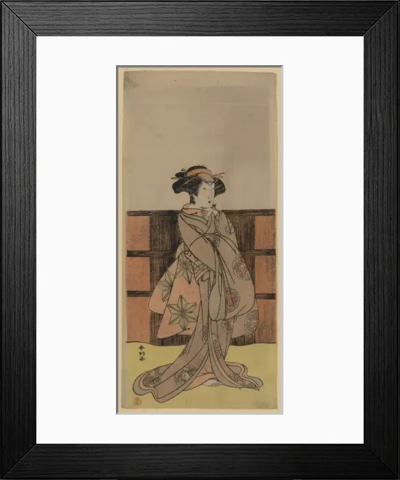 Framed Print : The actor Segawa Kikunojo III Framed Print : The actor Segawa Kikunojo III