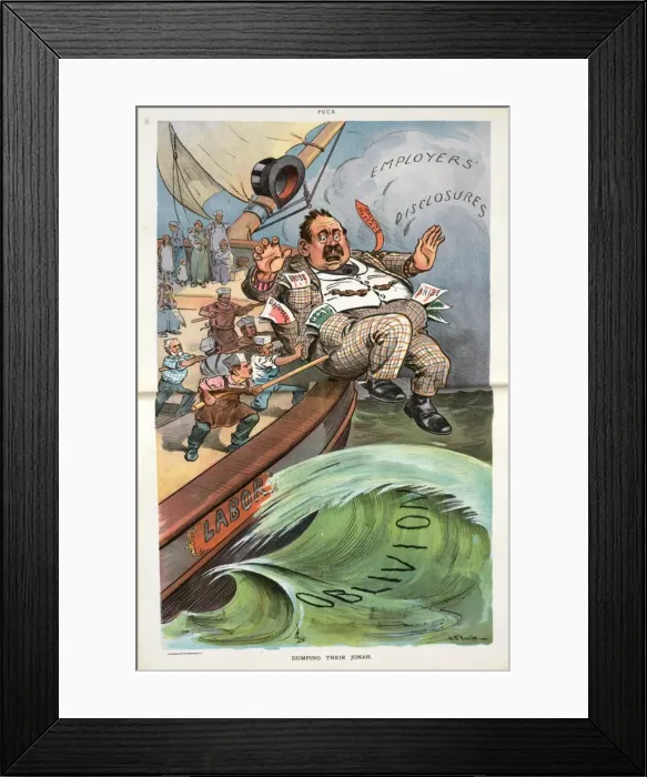 Framed Print : Dumping their Jonah Framed Print : Dumping their Jonah