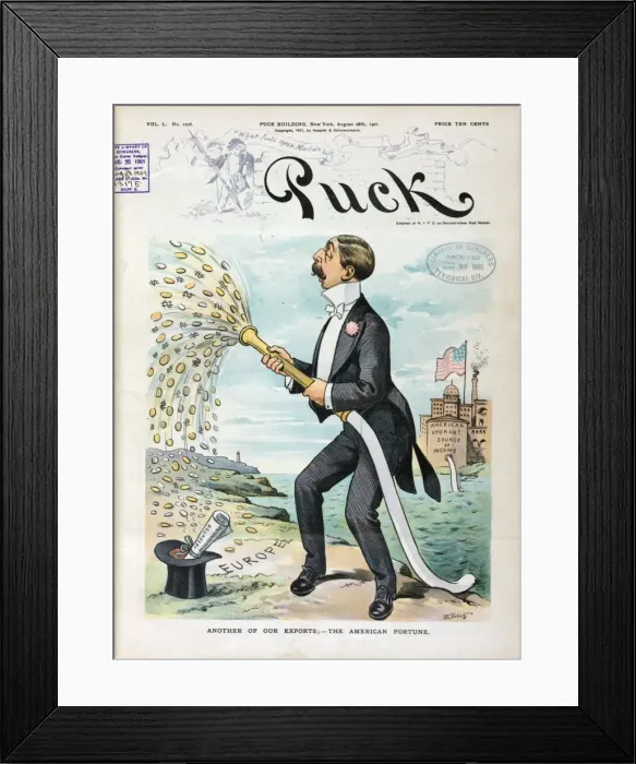 Framed Print : Another of our exports; - the American fortune Framed Print : Another of our exports; - the American fortune