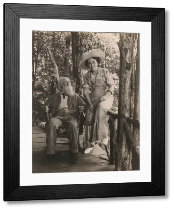 Framed Print : Jessie T. Beals with John Burroughs Framed Print : Jessie T. Beals with John Burroughs