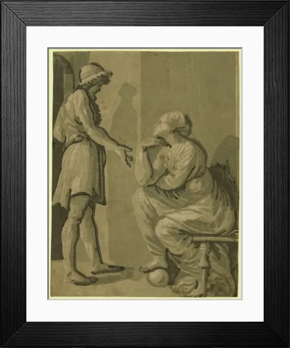 Framed Print : Raphael and his beloved Framed Print : Raphael and his beloved