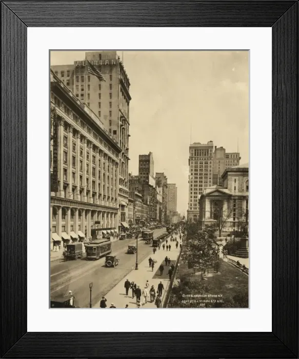 Framed Print : 42nd St. east from 6th Ave Framed Print : 42nd St. east from 6th Ave