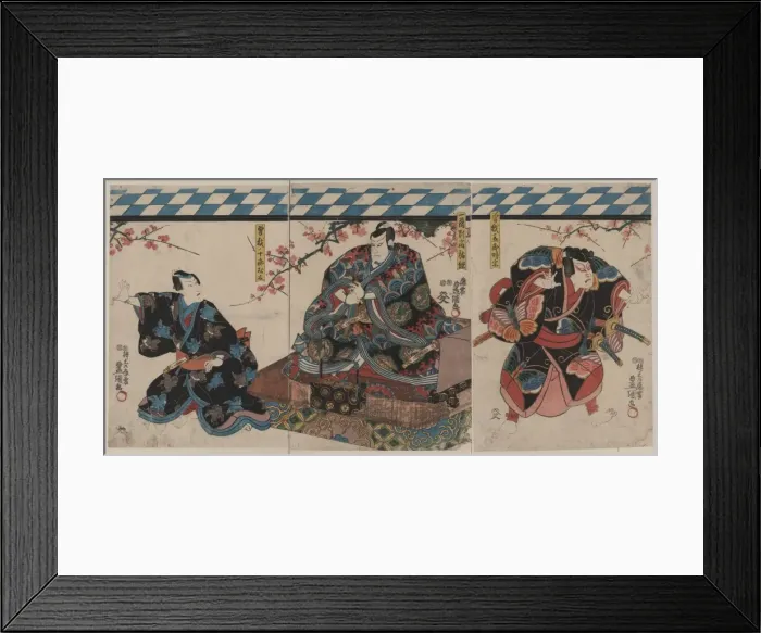 Framed Print : Scene from a soga play Framed Print : Scene from a soga play
