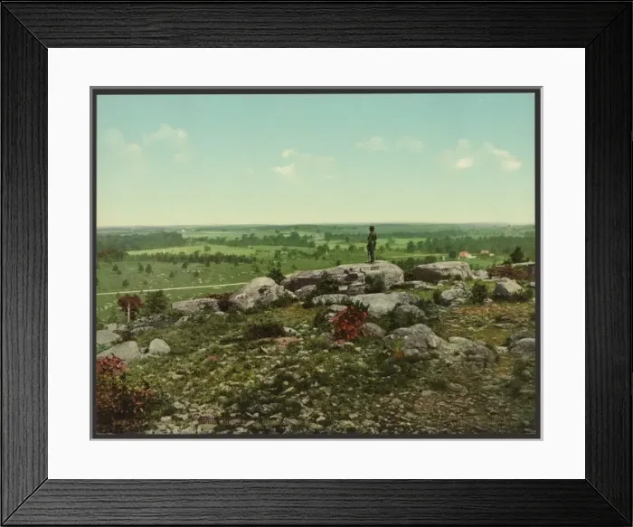 Framed Print : Valley of Death and the wheat field, Gettysburg, PA Framed Print : Valley of Death and the wheat field, Gettysburg, PA