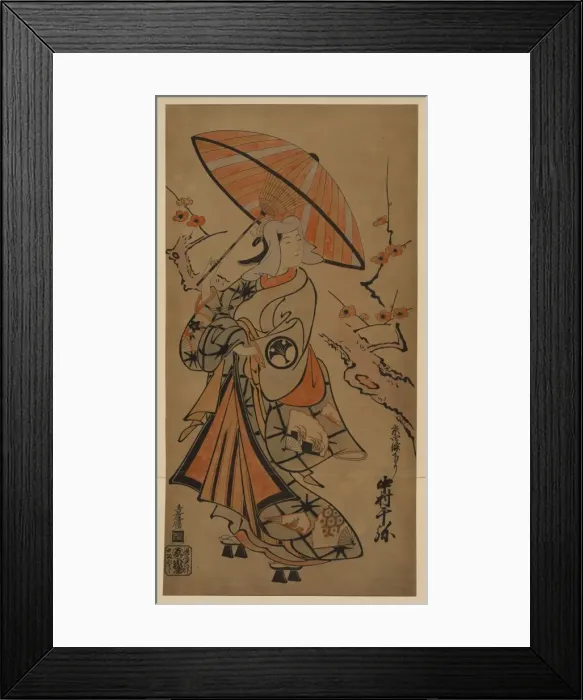 Framed Print : A beauty with an umbrella Framed Print : A beauty with an umbrella