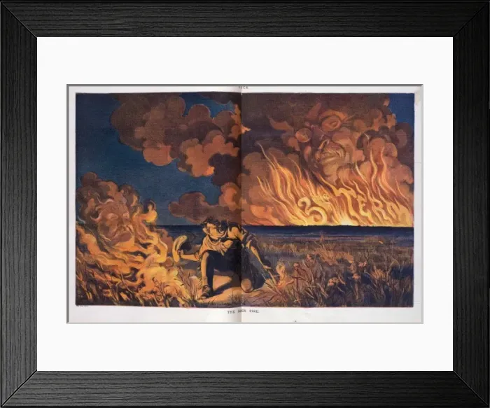 Framed Print : The back fire Framed Print : The back fire