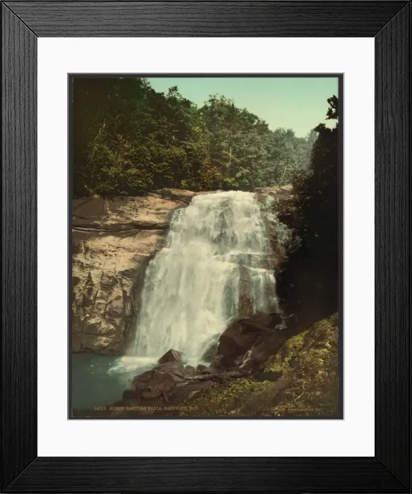 Framed Print : Horse Pasture Falls, Sapphire, N. C Framed Print : Horse Pasture Falls, Sapphire, N. C
