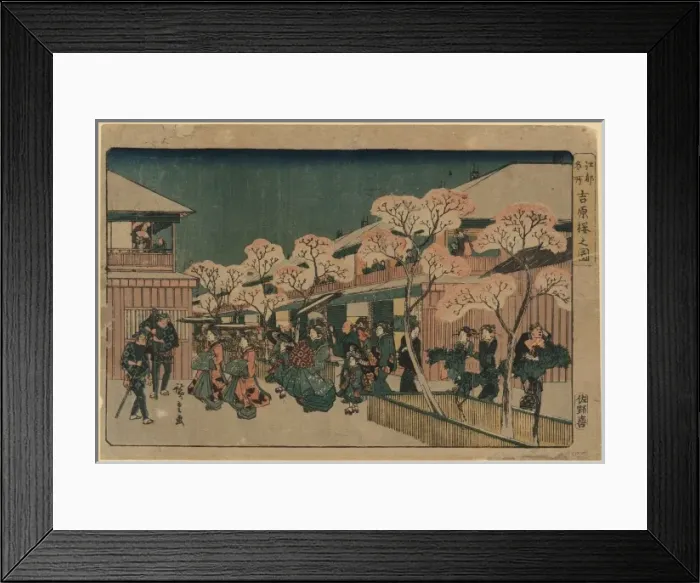 Framed Print : Cherry blossoms of Yoshiwara Framed Print : Cherry blossoms of Yoshiwara