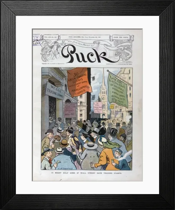 Framed Print : It might help some if Wall Street gave trading stamps Framed Print : It might help some if Wall Street gave trading stamps