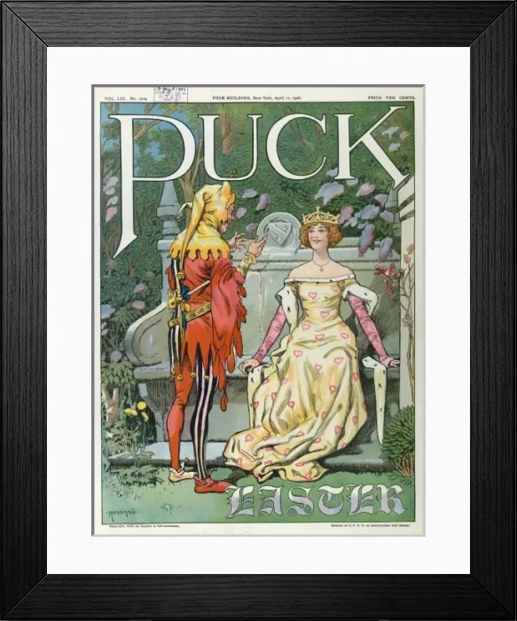 Framed Print : Puck Easter Framed Print : Puck Easter