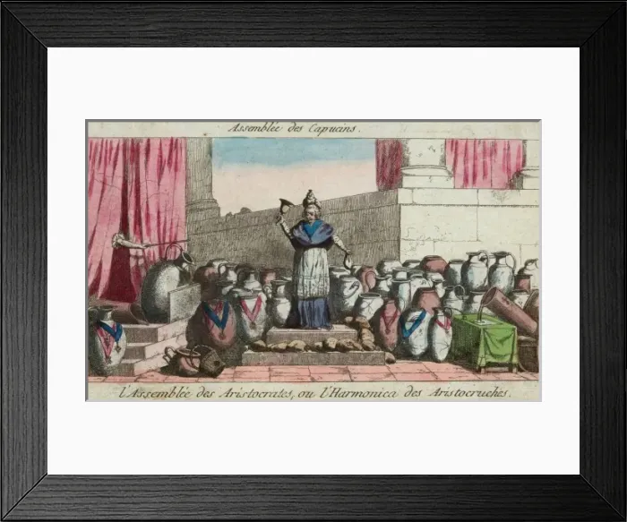 Framed Print : Assemblee des Capucins l Assemblee des aristocrates, ou l ha Framed Print : Assemblee des Capucins l Assemblee des aristocrates, ou l ha