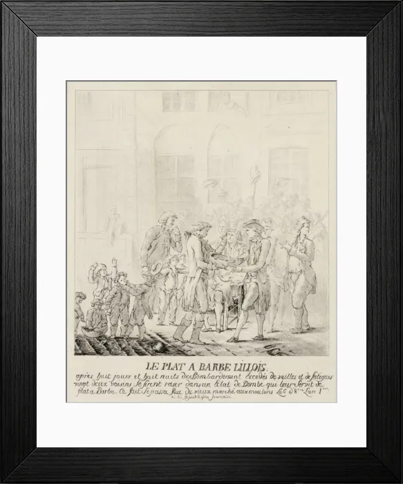 Framed Print : Le plat a barbe Lillois Framed Print : Le plat a barbe Lillois