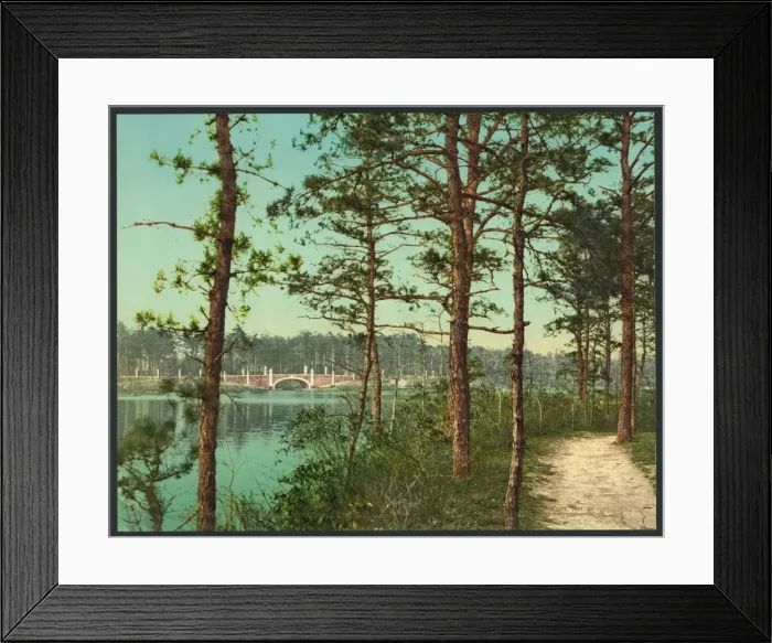 Framed Print : The lake at Georgian Court, Lakewood, N. J Framed Print : The lake at Georgian Court, Lakewood, N. J