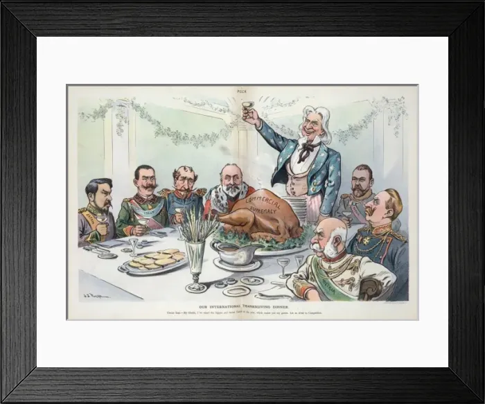 Framed Print : Our international thanksgiving dinner Framed Print : Our international thanksgiving dinner