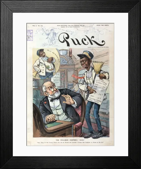 Framed Print : The Pullman porters kick Framed Print : The Pullman porters kick