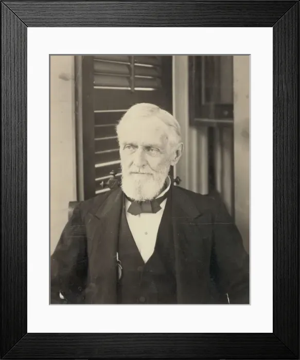 Framed Print : Jefferson Davis, seated, facing front, during portrait sessi Framed Print : Jefferson Davis, seated, facing front, during portrait sessi