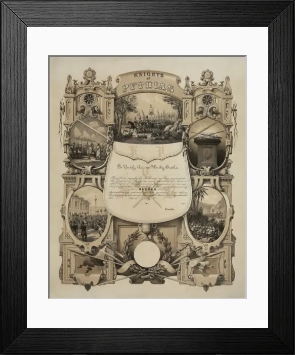 Framed Print : Knights of Pythias Framed Print : Knights of Pythias
