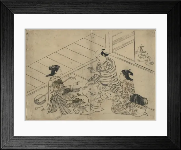 Framed Print : A drinking party Framed Print : A drinking party