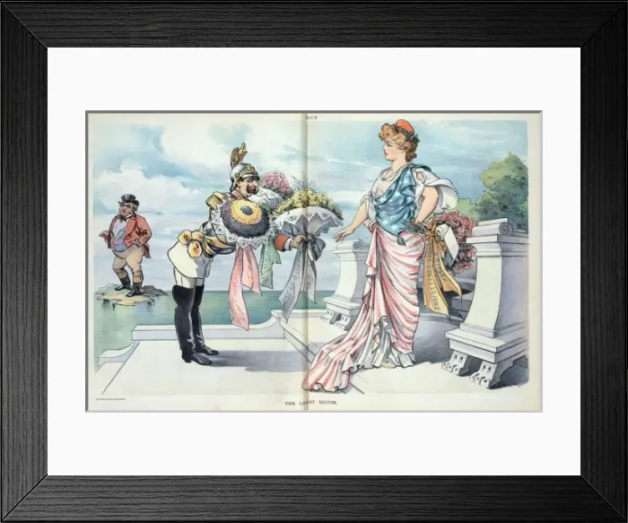Framed Print : The latest suitor Framed Print : The latest suitor