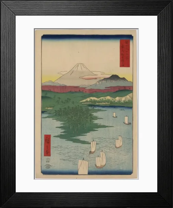 Framed Print : Noge, Yokohama in Musashi Province Framed Print : Noge, Yokohama in Musashi Province