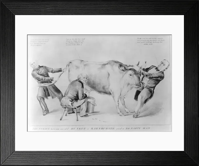Framed Print : The strife, between an old hunker, a barnburner and a no par Framed Print : The strife, between an old hunker, a barnburner and a no par
