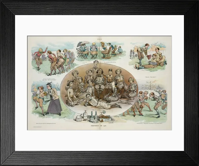 Framed Print : Football in 1906 Framed Print : Football in 1906