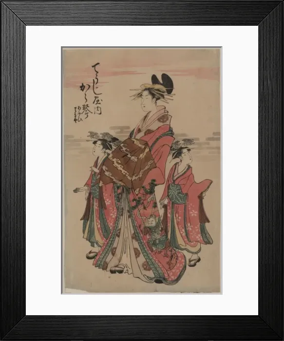 Framed Print : The courtesan Karagoto of Choji-ya Framed Print : The courtesan Karagoto of Choji-ya
