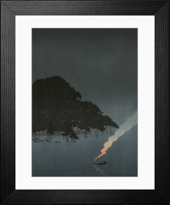 Framed Print : Karasaki pines at night Framed Print : Karasaki pines at night
