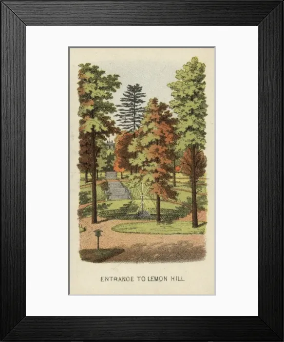 Framed Print : Entrance to Lemon Hill Framed Print : Entrance to Lemon Hill
