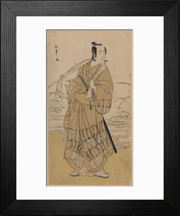 Framed Print : The actor Ichikawa Monnosuke II