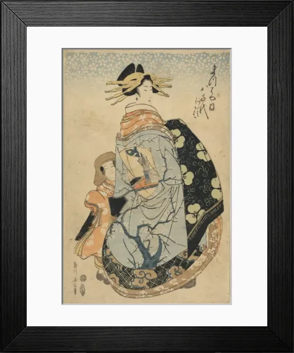 Framed Print : The courtesan Yachiyo of Matsuba-ya Framed Print : The courtesan Yachiyo of Matsuba-ya