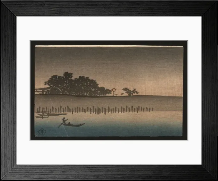 Framed Print : An evening view of Mimeguri Framed Print : An evening view of Mimeguri
