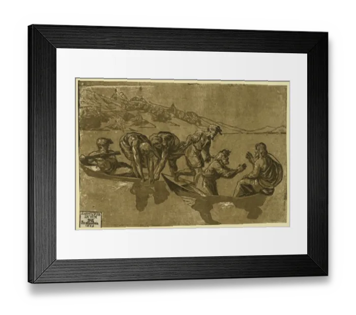 Framed Print : The miraculous draught of fishes Framed Print : The miraculous draught of fishes
