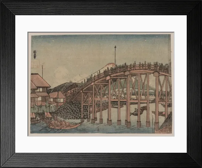 Framed Print : View of Mount Fuji from Nihonbashi Framed Print : View of Mount Fuji from Nihonbashi
