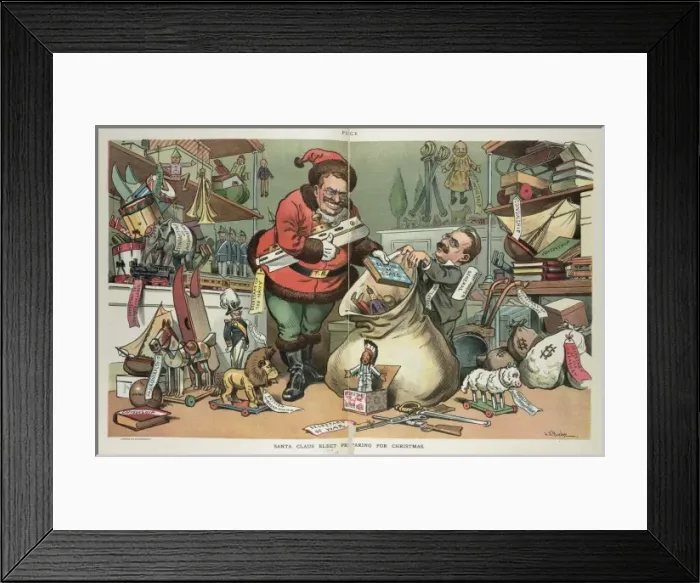 Framed Print : Santa Claus elect preparing for Christmas Framed Print : Santa Claus elect preparing for Christmas
