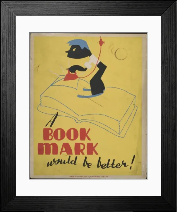 Framed Print : A book mark would be better Framed Print : A book mark would be better