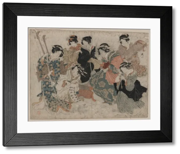 Framed Print : Parody of the seven sages of the bamboo grove Framed Print : Parody of the seven sages of the bamboo grove