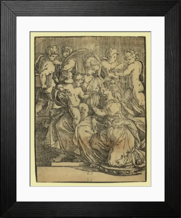 Framed Print : The marriage of St. Catherine Framed Print : The marriage of St. Catherine